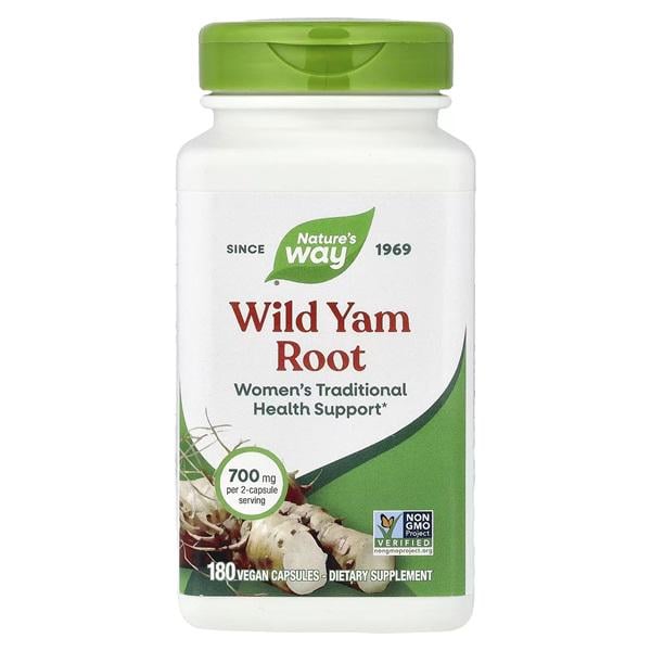 Ямс дикий Nature's Way Wild Yam Root 425 мг 180 вег. капс. (NWY-15350)