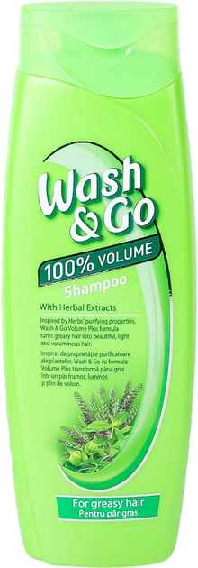Шампунь з екстрактами трав для жирного волосся Wash & Go Shampoo With Herbal Extracts 200 мл
