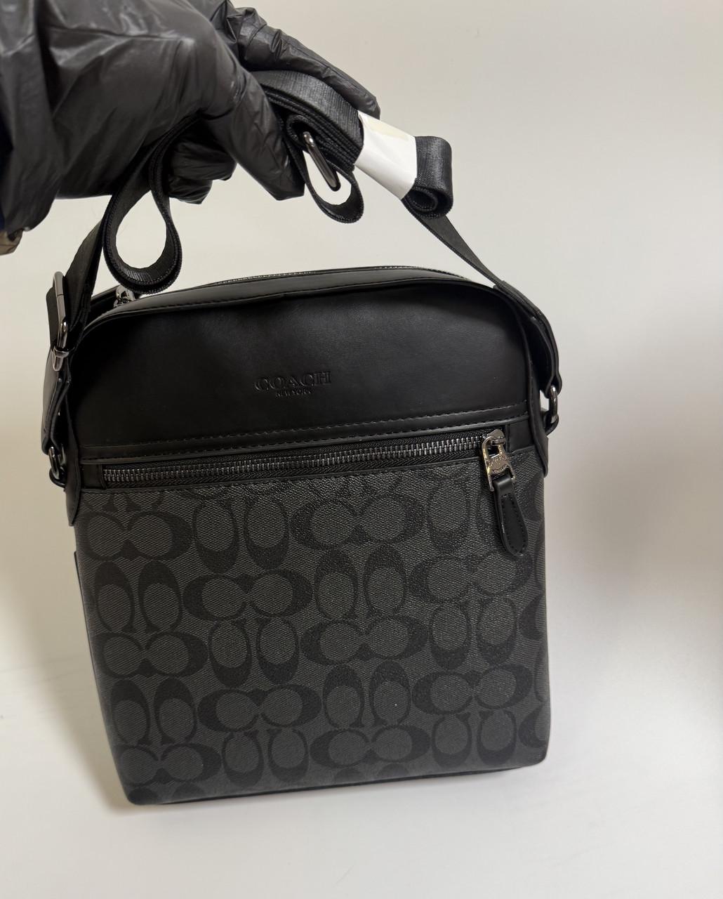 Сумка через плечо Coach с фирменным принтом Черный - фото 3 Сумка через плечо Coach с фирменным принтом Черный - фото 3