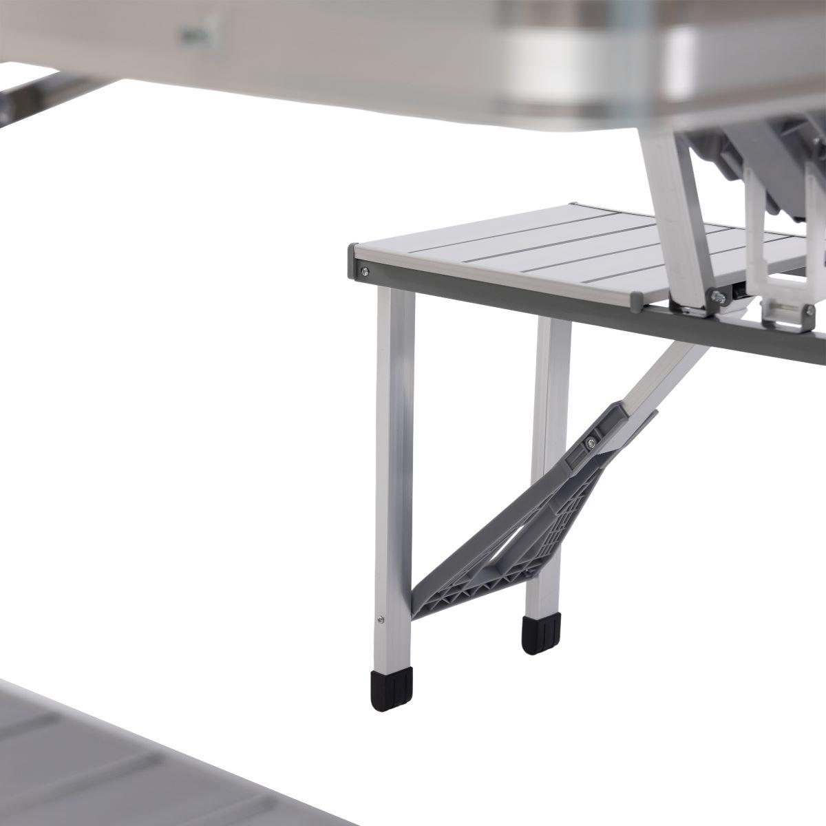 Стіл-трансформер складаний алюмінієвий та 4 стільці (6855) - фото 11 Стіл-трансформер складаний алюмінієвий та 4 стільці (6855) - фото 11