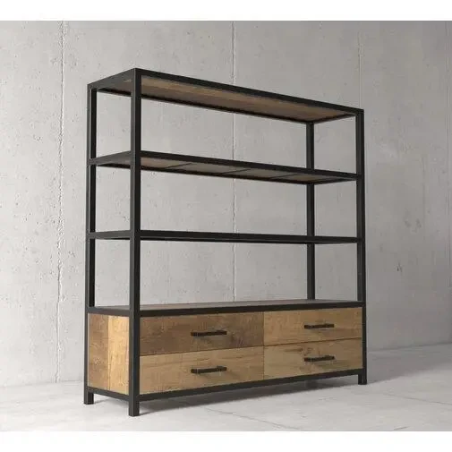 Стеллаж Loft NS-1625 для работы и кабинета Черный (3075780158)