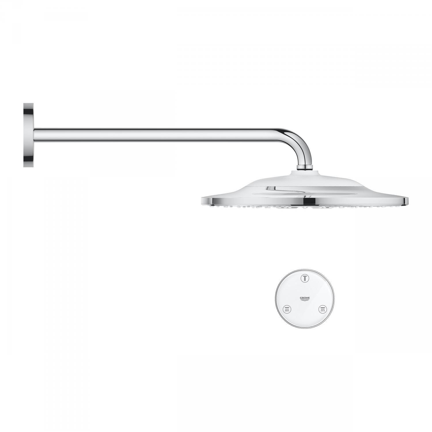 Душ верхній із кронштейном Grohe Rainshower SmartConnect 26640000 320 мм Хром (150536)