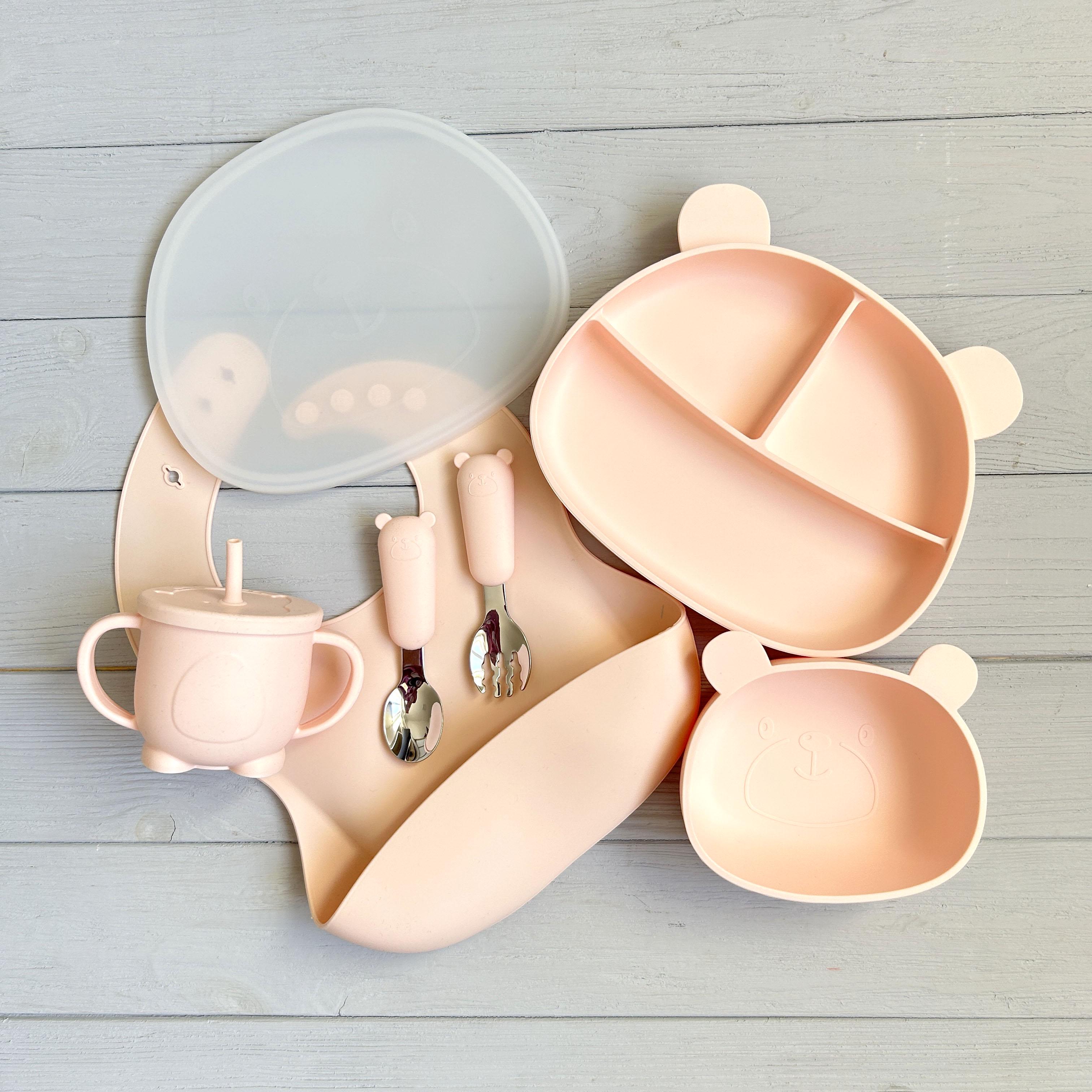 Детская посуда силиконовая Мишка BPR img_e9235 Y4 Розовый (65532) - фото 2 Детская посуда силиконовая Мишка BPR img_e9235 Y4 Розовый (65532) - фото 2