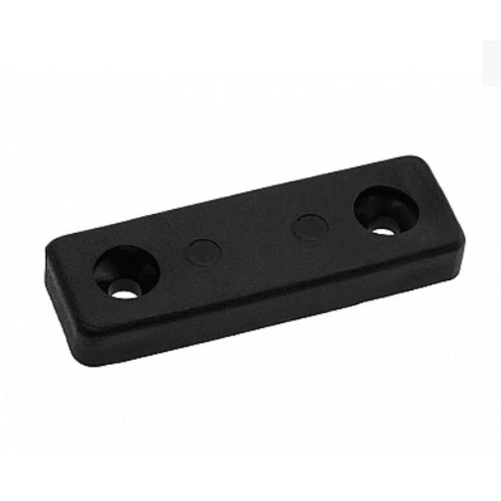 Меблева ніжка-опора Sigma на 2 саморізи пластикова 6x15x50 мм Чорний (MO1260)