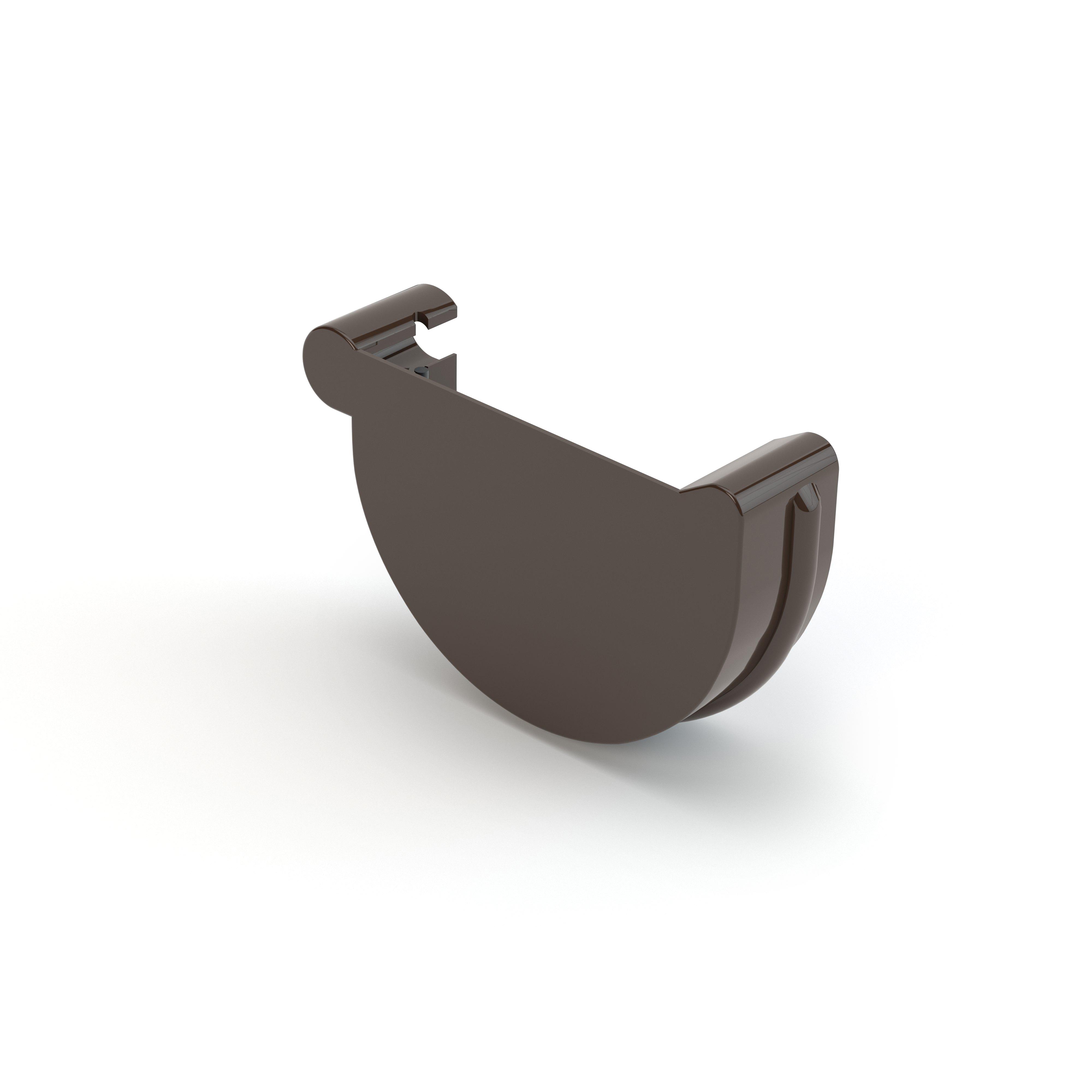 Заглушка ринви права Gamrat 150 мм Темно-коричневий (315-326-100) - фото 2