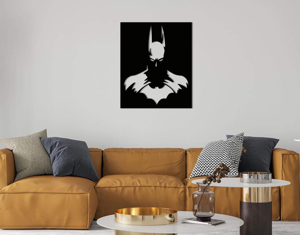 Декоративное панно на стену Upwood Decor Batman 30х25 см Black (1569709375)