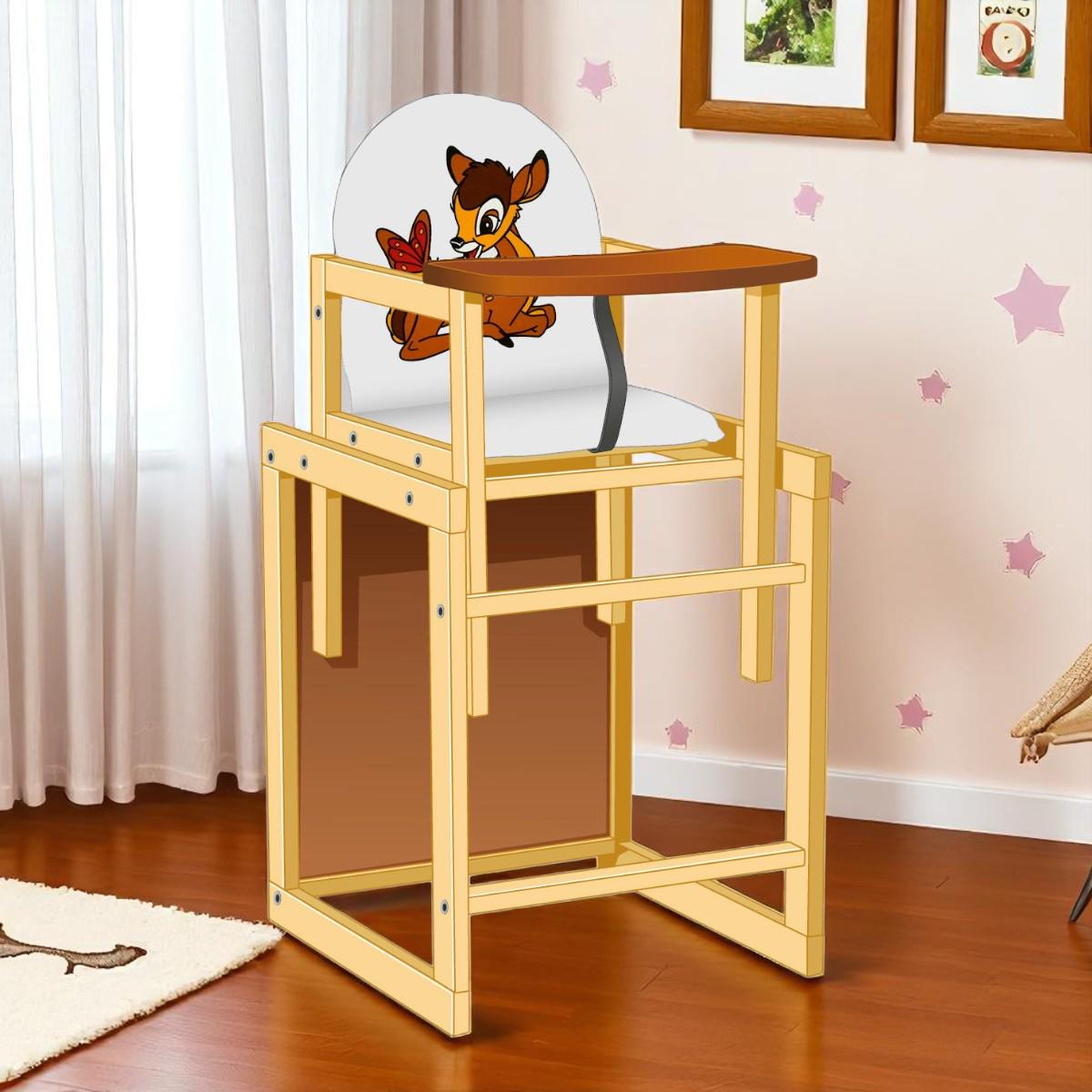 Стульчик для кормления Мася Олененок Белый (№2015) - фото 2 Стульчик для кормления Мася Олененок Белый (№2015) - фото 2