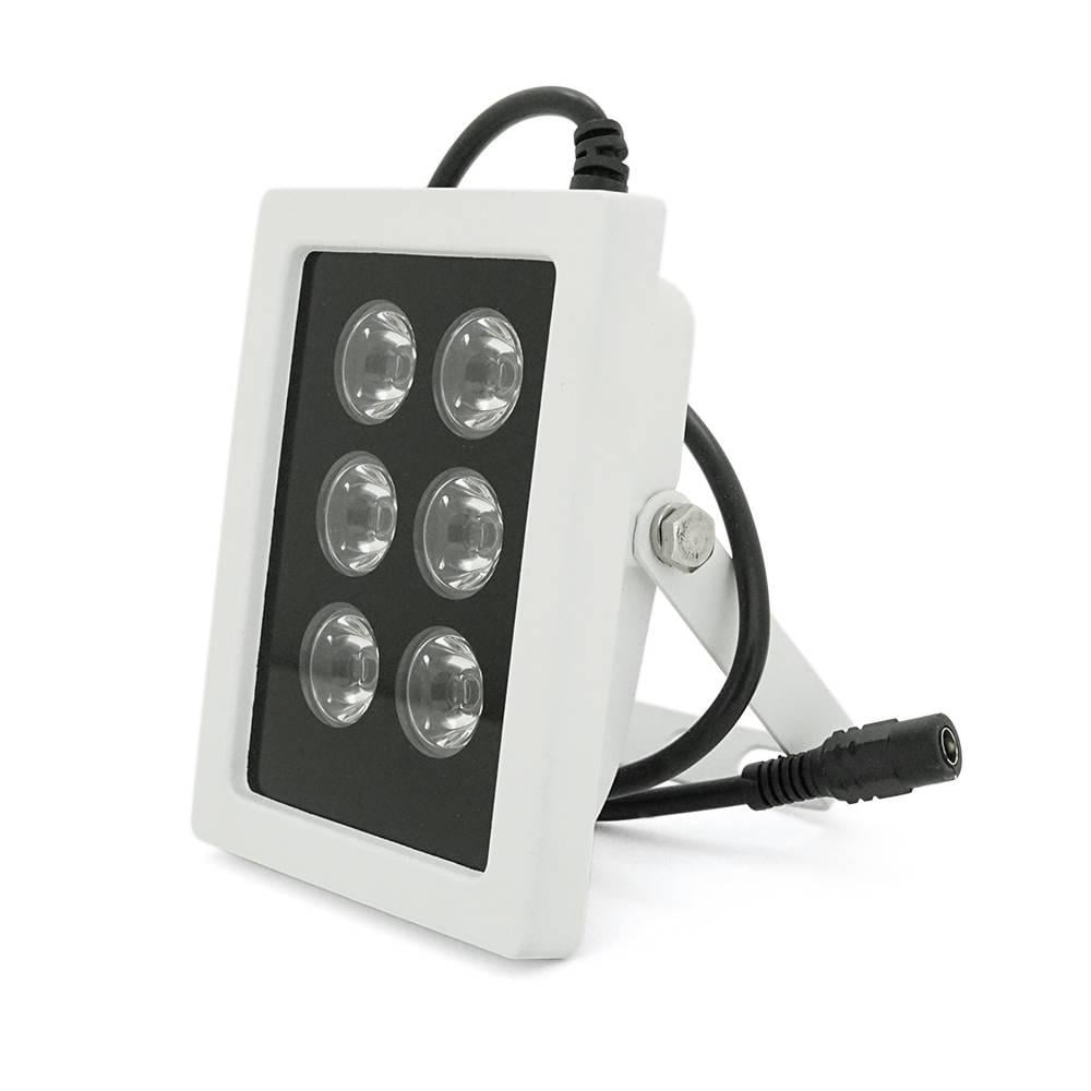 ІЧ-прожектор LW6-50IR006-12 12V 24W 6LED IP66 850Нм кут огляду 120 ° дальність до 50 м