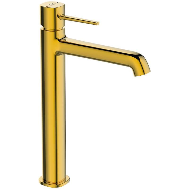 Змішувач Laveo POLA для умивальника високий Золотий (BAP_G2ND)