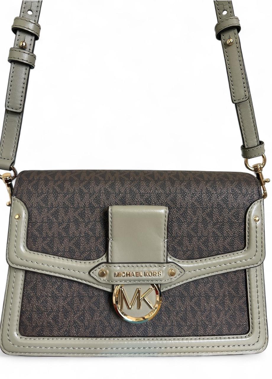 Женская сумка Michael Kors Jessie 30F9GIGL2B Dusty Sage MD Flap Shldr Коричневый (2762138062)