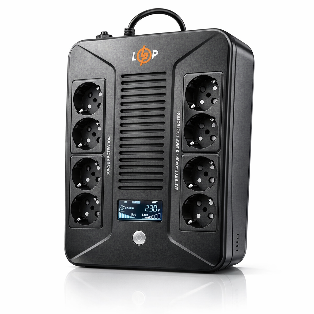 Источник бесперебойного питания LogicPower LP-600VA-8PS линейно-интерактивный 360 Вт (16160)