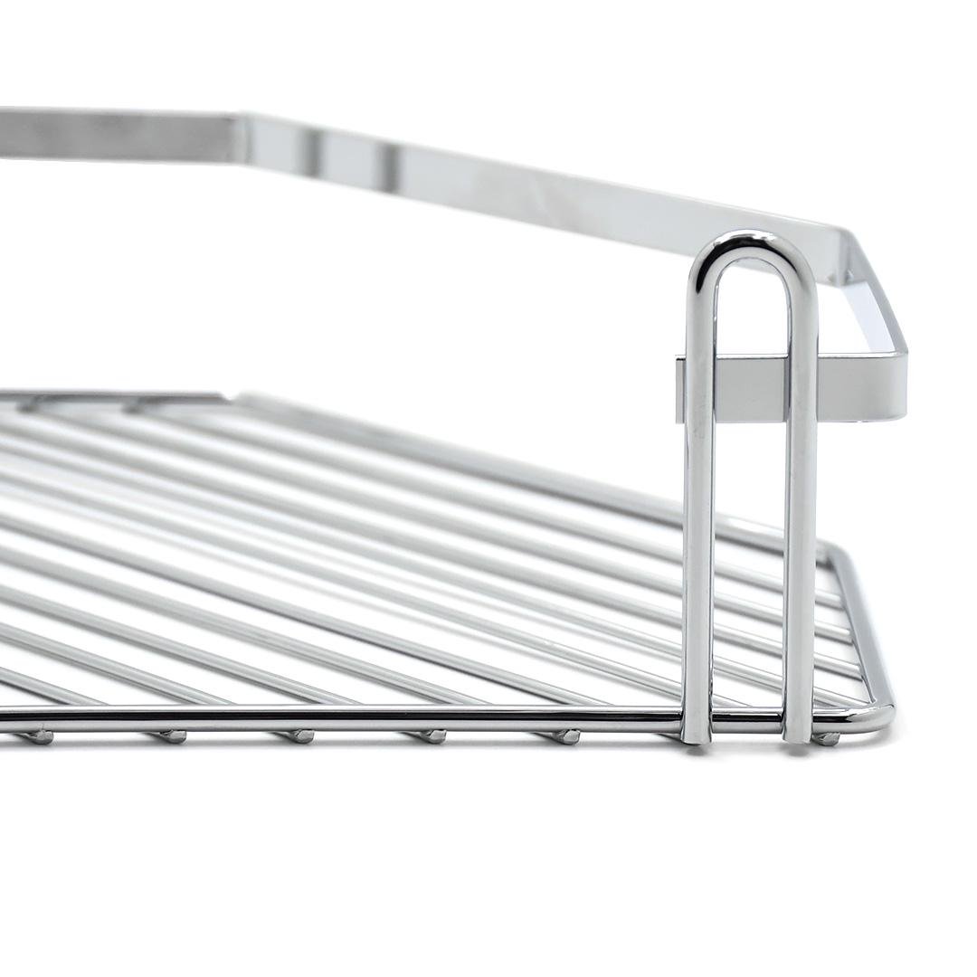 Полиця Lemax кутова 27x20x7 см Хром (EBA-2001) - фото 3 Полиця Lemax кутова 27x20x7 см Хром (EBA-2001) - фото 3