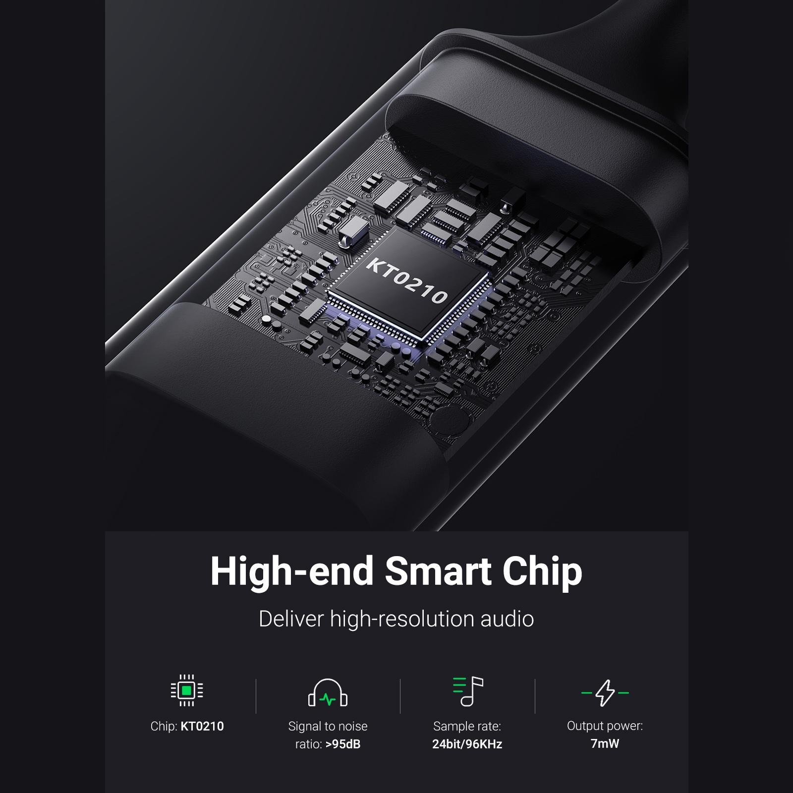 Карта зовнішня звукова з підтримкою мікрофона UGREEN CM477 USB 3,5 мм TRRS 4pin Audio Adapter 25 см Gray (30757) - фото 9 Карта зовнішня звукова з підтримкою мікрофона UGREEN CM477 USB 3,5 мм TRRS 4pin Audio Adapter 25 см Gray (30757) - фото 9