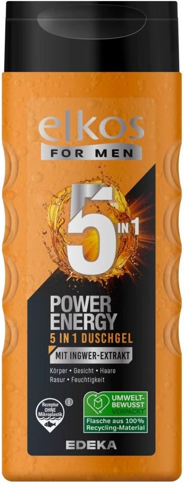 Гель для душа Elkos Men 5 in 1 Power Energy 300 мл