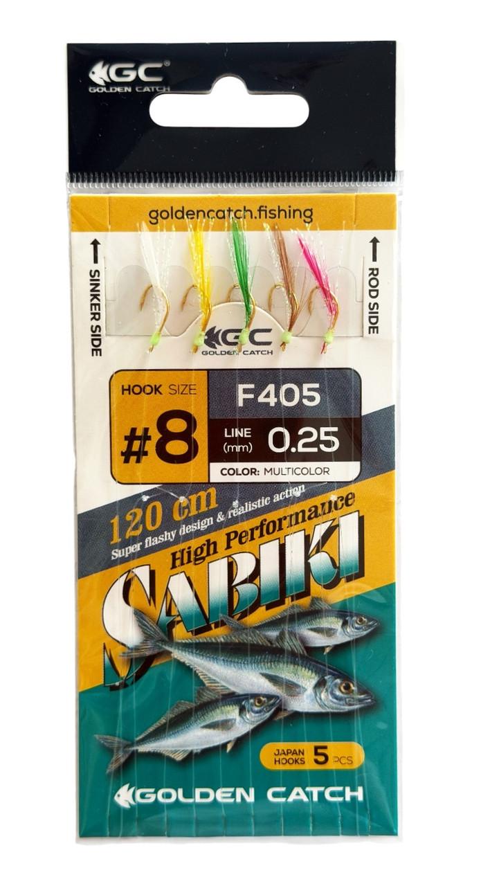 Самодур GOLDEN CATCH SABIKI F405 No 8 5 крючков Multicolor (3090705017)