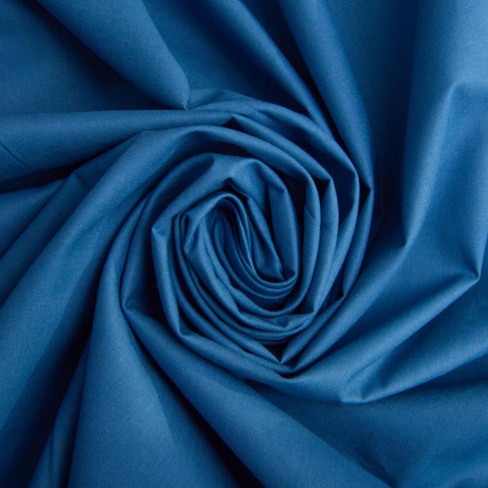 Ткань бязь ранфорс для постельного белья хлопок V-76 130 гр/м2 240 см Деним