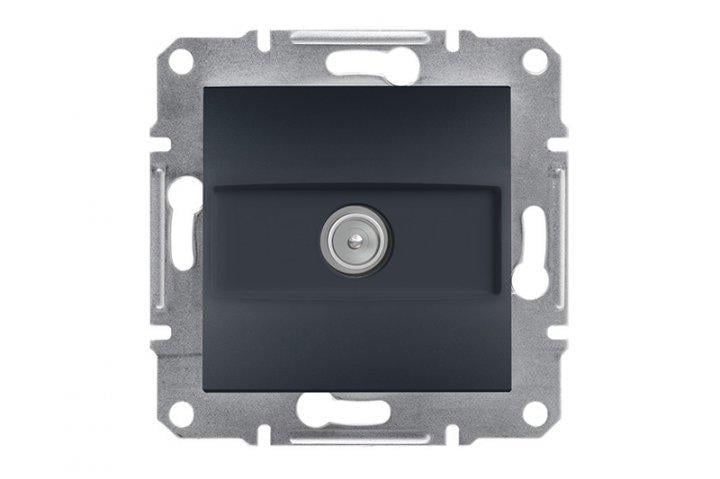 Розетка TV проходная Schneider Electric EPH3200371 Asfora пластик Антрацит (11485973)