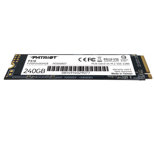 Накопичувач SSD Patriot P310 M.2 240 Гб (553389) - фото 3