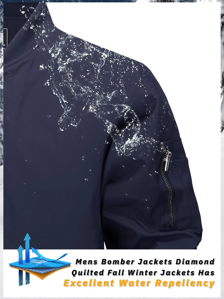 Куртка-бомбер мужская 2XL Черный (25763164) - фото 5 Куртка-бомбер мужская 2XL Черный (25763164) - фото 5