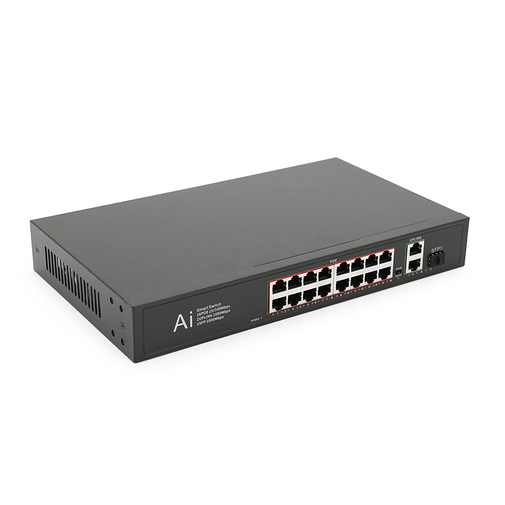 Комутатор Merlion 16 портів 10/100 1 SFP 1000 Мбіт/с я некерований (23504)