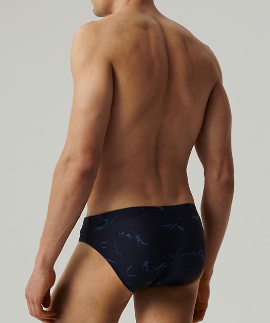 Плавки-брифы мужские Atlantic KMT-339 облегающие анатомического кроя с низкой посадкой S Темно-синий/Графитовый (2602688055) - фото 2
