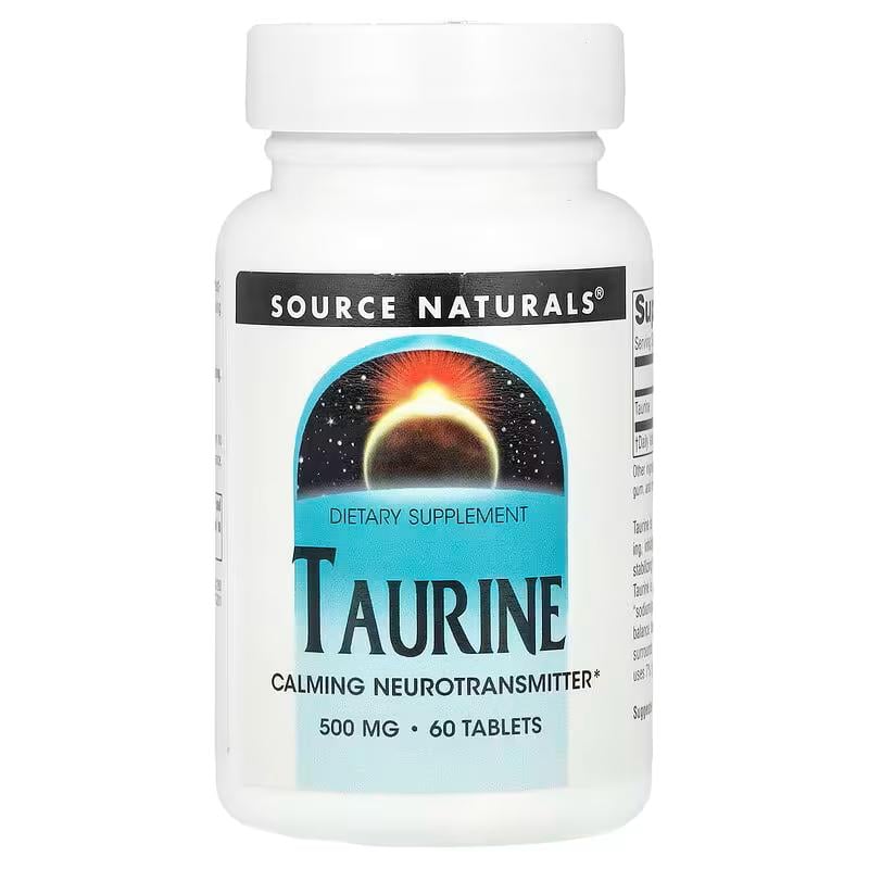 Таурин Source Naturals Taurine 500 мг 60 таб. Таурин Source Naturals Taurine 500 мг 60 таб.