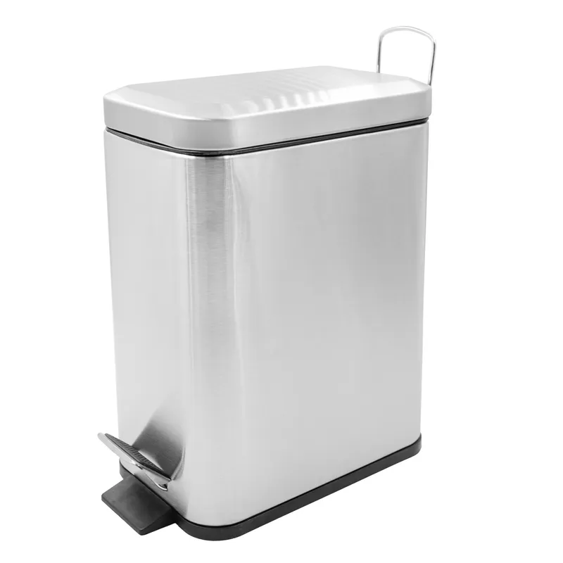 Мусорное ведро с плавным закрыванием прямоугольное Zerix Sansa-TC0105 SS Color 5 л Нержавеющая сталь (ZX) Мусорное ведро с плавным закрыванием прямоугольное Zerix Sansa-TC0105 SS Color 5 л Нержавеющая сталь (ZX)
