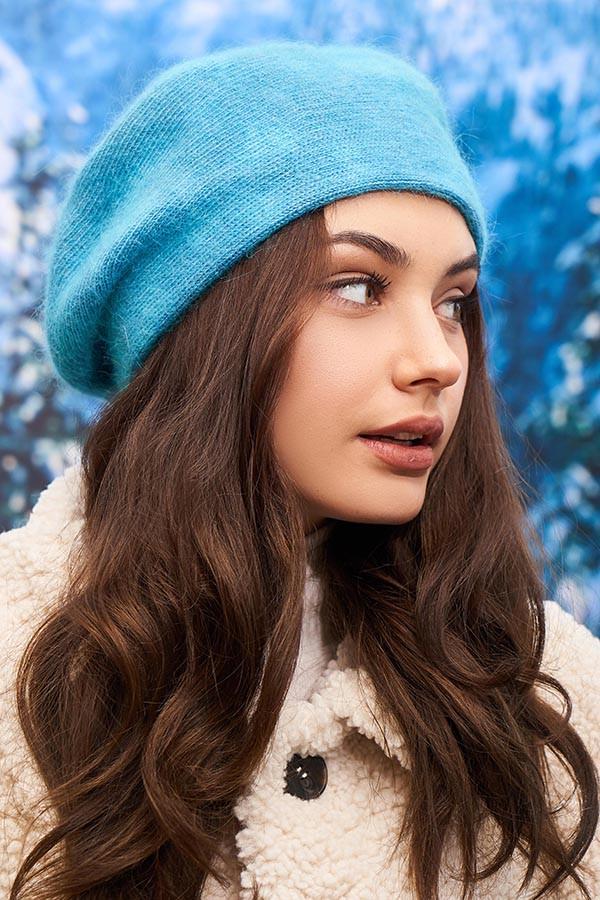Берет женский шерстяной Braxton Фиби тай-дай Бирюзовый/Синий (6010-2/26479356)