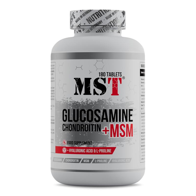 Глюкозамин хондроитин МСМ MST Glucosamine Chondroitin + MSM + Hyaluronic Acid 180 табл. (22994-01)