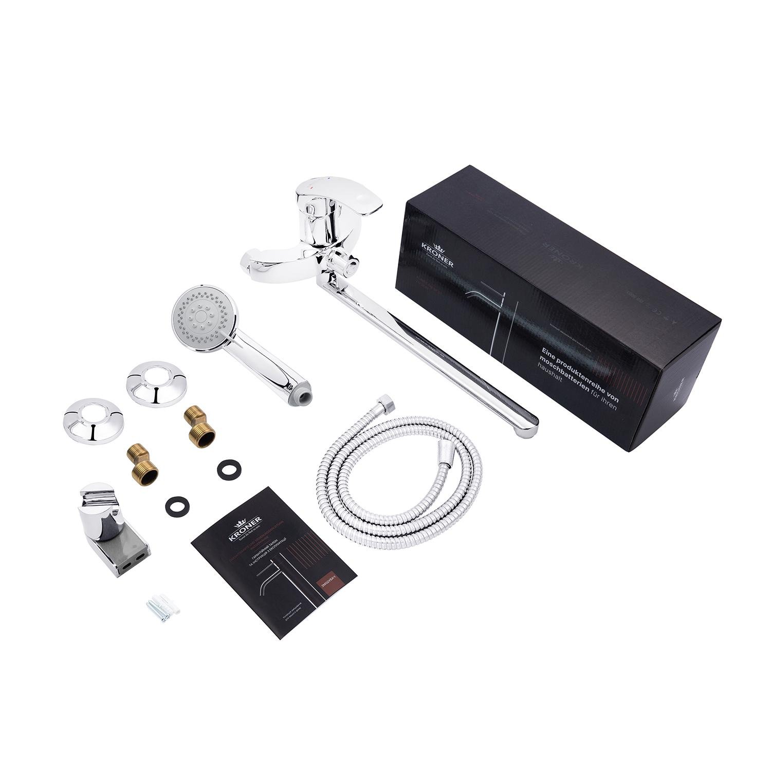 Смеситель-кран для ванной Kroner KRP Konstante C070 (KR23588Y) - фото 7 Смеситель-кран для ванной Kroner KRP Konstante C070 (KR23588Y) - фото 7