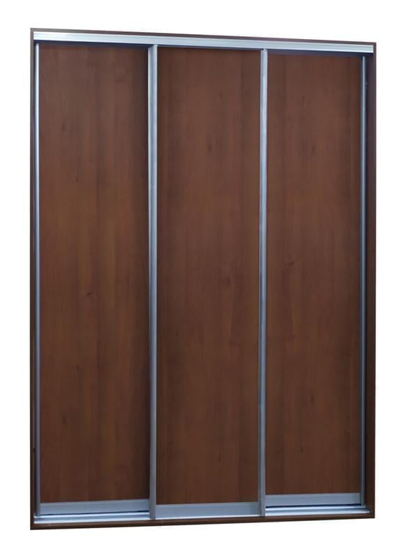 Шафа-купе МАКСІ-МЕблі Економ ШКЕ 2400х2400х450 Горіх лісовий (Фасад ДСП)(12754)