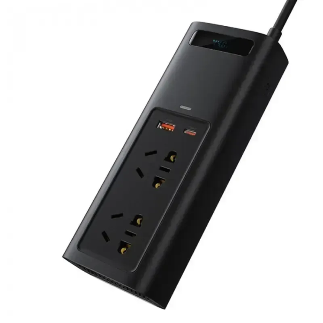 Автомобільний інвертор BASEUS 2 розетки 12/220V 150W (CRNBQ-A01) - фото 12 Автомобільний інвертор BASEUS 2 розетки 12/220V 150W (CRNBQ-A01) - фото 12