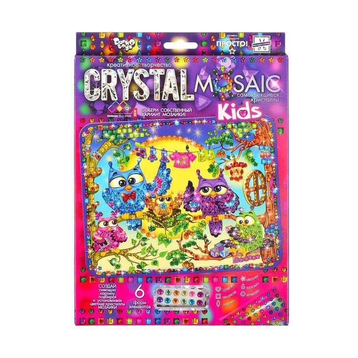 Набір креативної творчості Danko Toys Kids Crystal Mosaic CRMk-01-10 6 форм ел. (RLT46929)