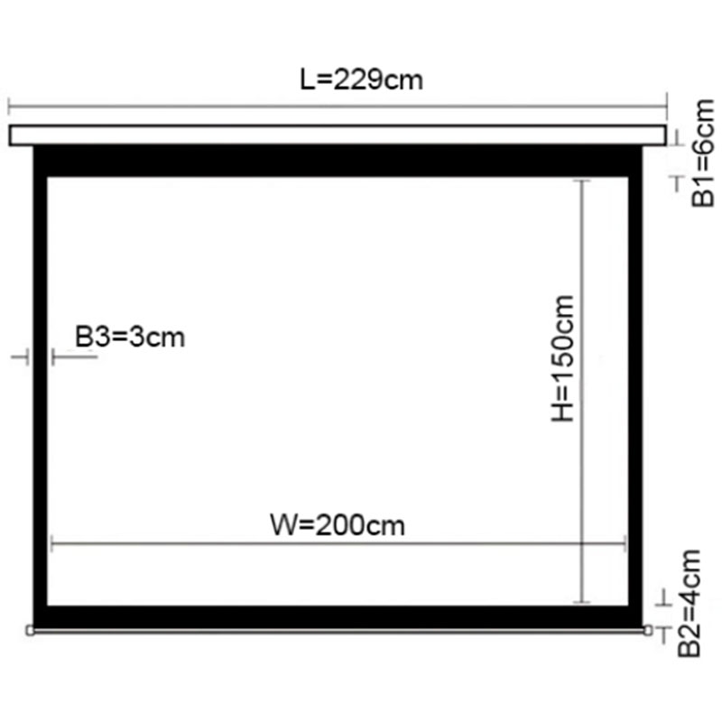 Экран для проектора Lumi PSAC100 настенный 100" 200x150 см 4:3 (tf2801) - фото 4