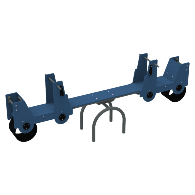 Качеля-балансир для детской площадки Kidigo Cars 256х47х95 см Синий (1419112833)