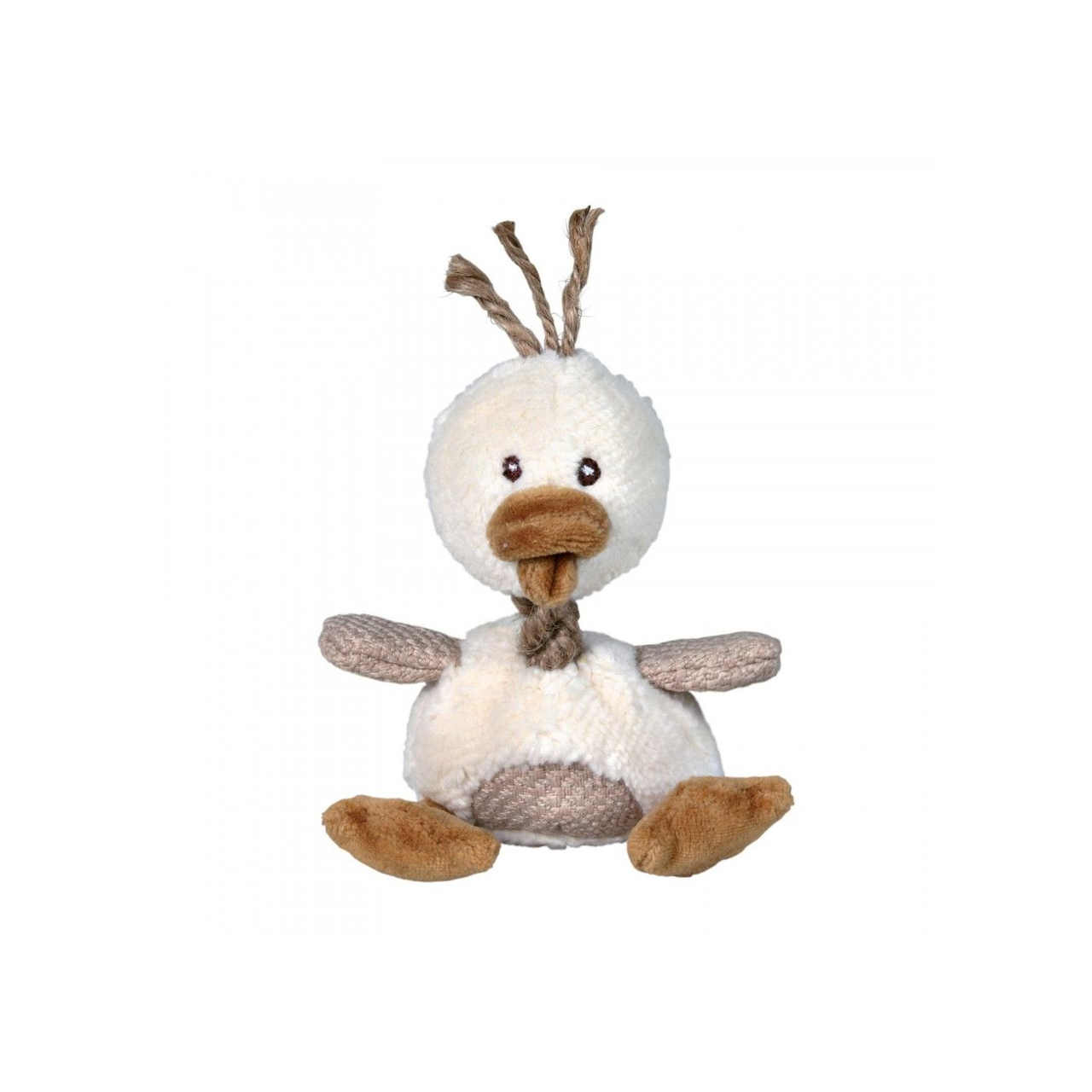 Іграшка для собак Trixie Качка з пискавкою плюш 15 см (4011905358123)