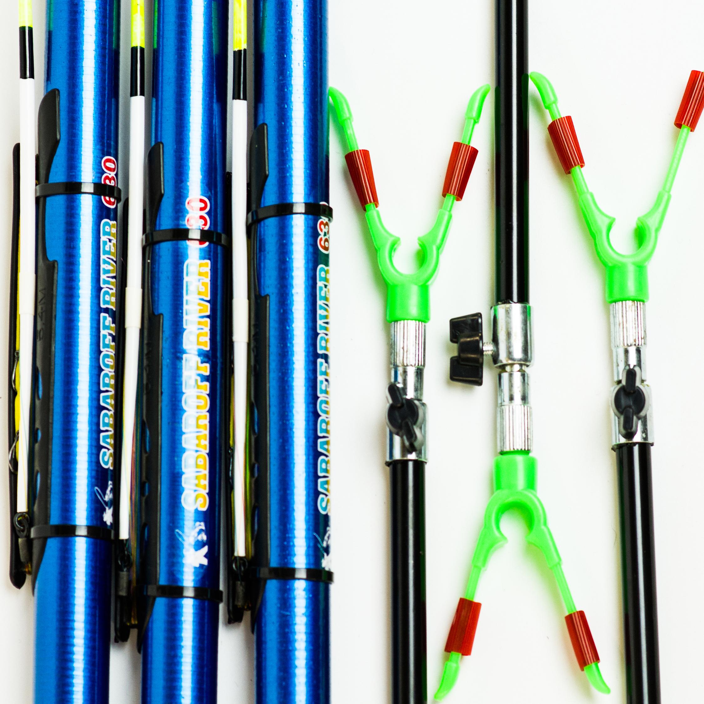 Удочки в сборе 6,3 м 3 шт. Джокер с подставками телескопическими - фото 4 Удочки в сборе 6,3 м 3 шт. Джокер с подставками телескопическими - фото 4