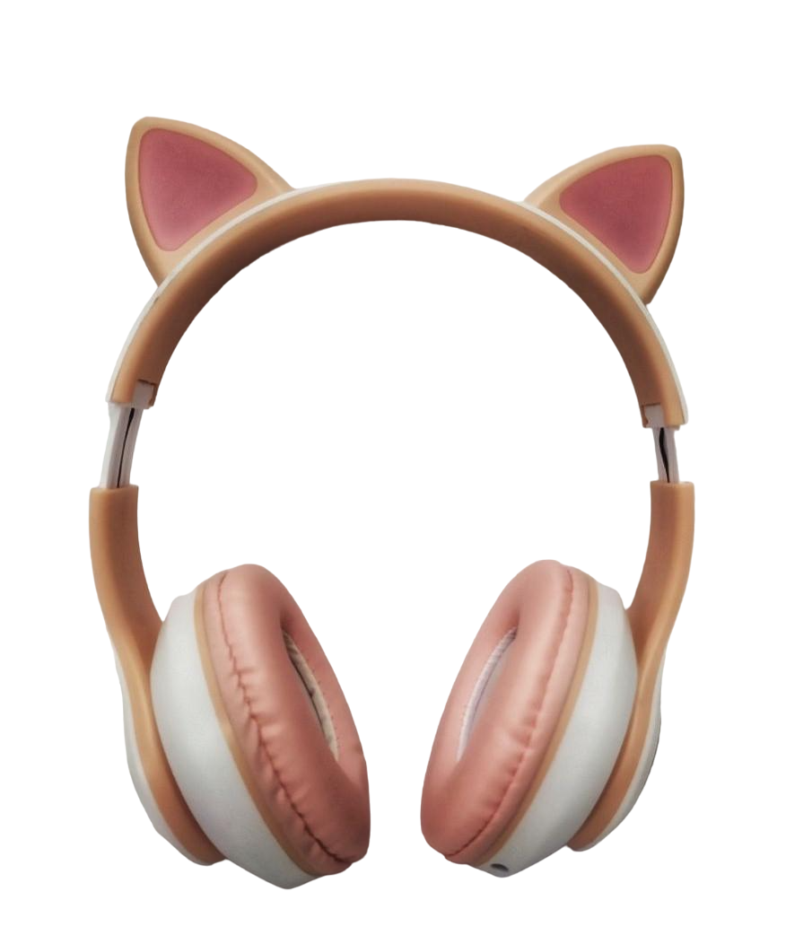 Наушники беспроводные Bluetooth Cat Headset с кошачьими ушками Розовый (STN-28 )