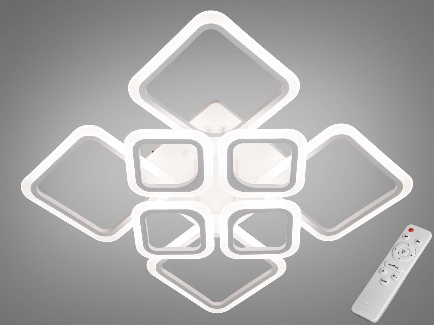 Люстра светодиодная с ИК-пультом диммером 105W Белый Люстра светодиодная с ИК-пультом диммером 105W Белый