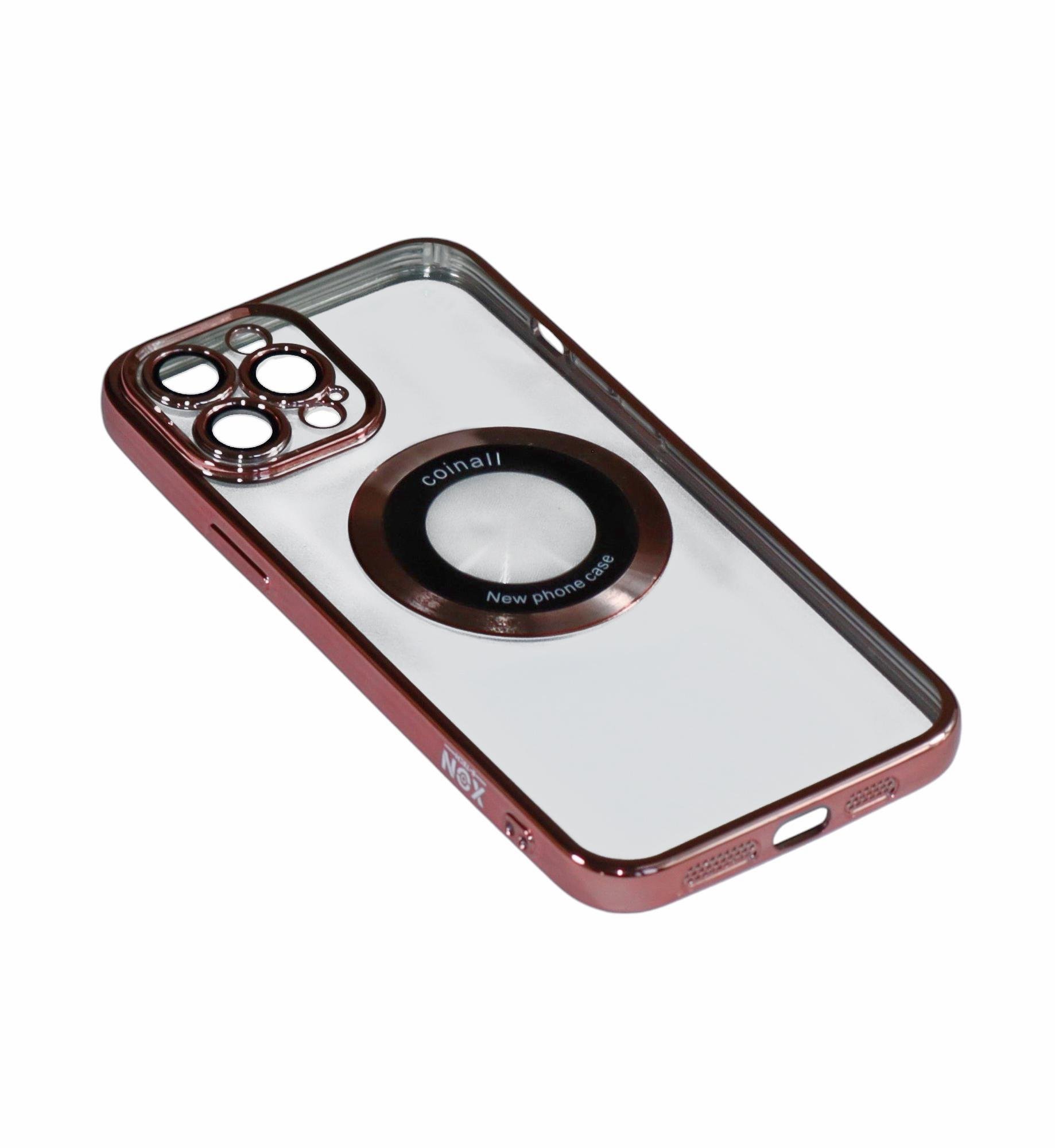 Магнитный чехол XON PhoneCase Magnetic для iPhone 12 Pro Max (PCMC1112400P 8260) Розовый/Прозрачный Магнитный чехол XON PhoneCase Magnetic для iPhone 12 Pro Max (PCMC1112400P 8260) Розовый/Прозрачный