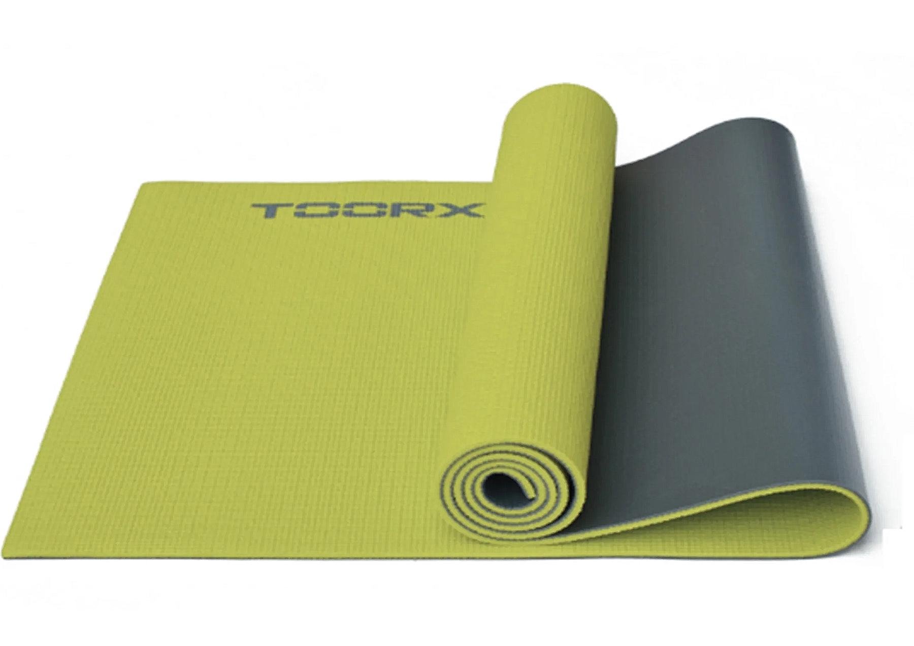 Килимок спортивний Toorx Yoga PVC для йоги та фітнесу 173х60х0,6 см Verde/Antracite (MAT-176)
