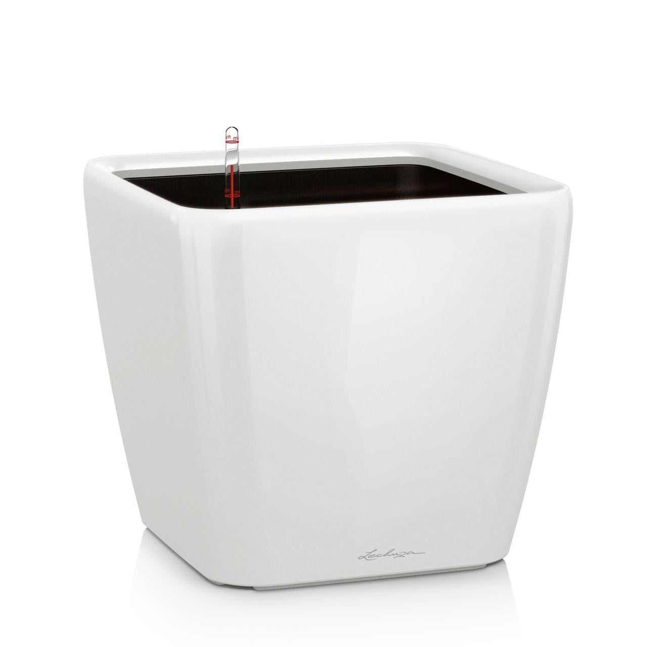 Вазон Lechuza Quadro Premium LS 28 9 л Білий (16140 Line)
