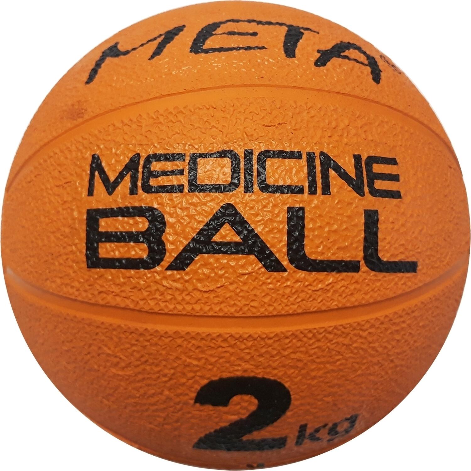 М'яч медичний Meta COLOUR MEDICINE BALL 2 KG 19,5 см Помаранчевий (3000200100)