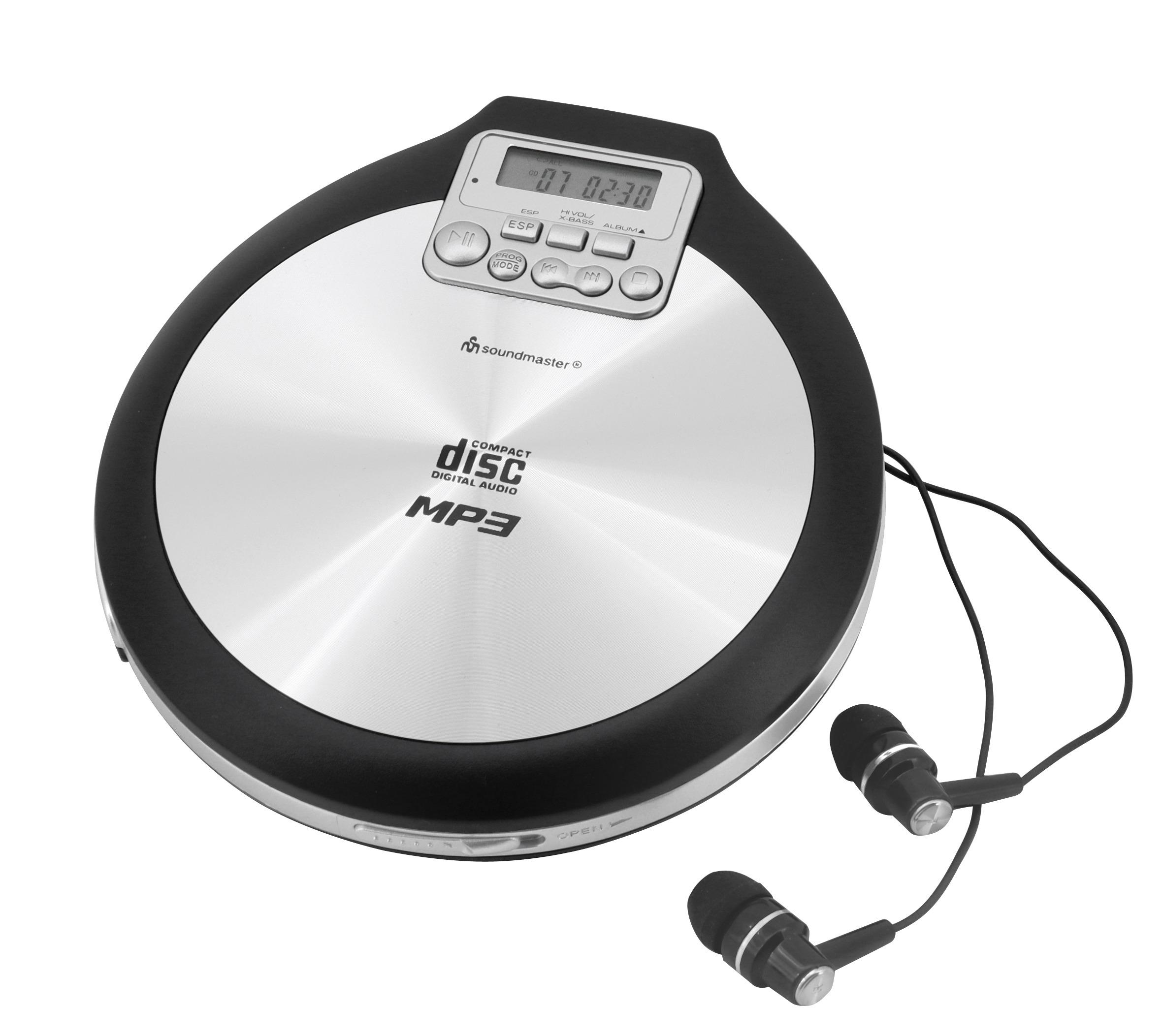 ᐉ Плеєр CD/MP3 Soundmaster CD9220 із зарядкою акумулятора Чорний-сірий ...