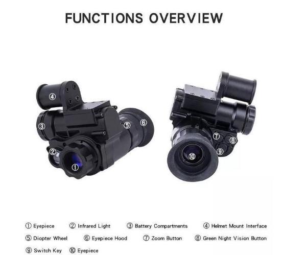 Монокуляр з нічним баченням Vector Optics NVG 10 з WiFi на каску (1781865418) - фото 5