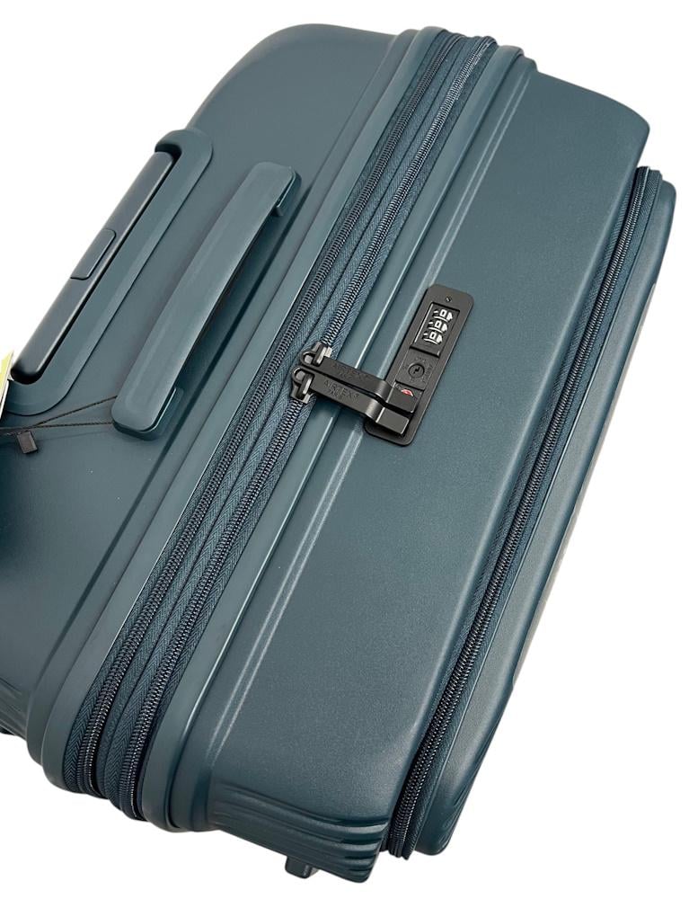 Чемодан средний Airtex 647 полипропилен M Темно-зеленый - фото 5