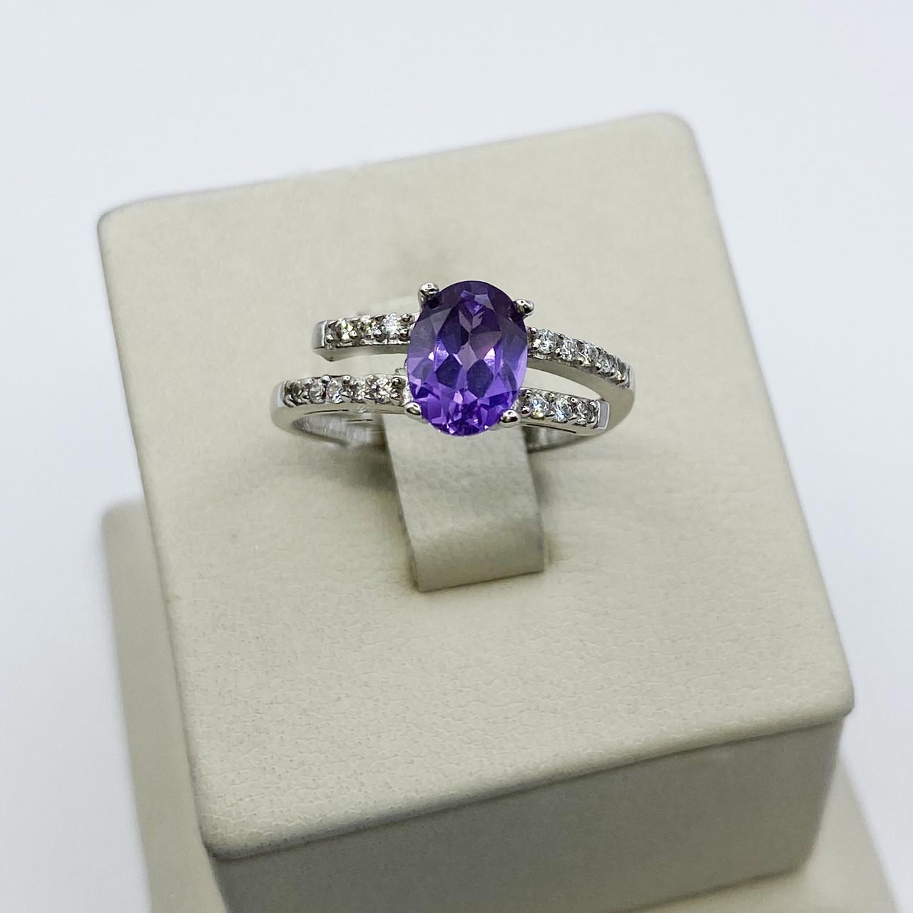 Кольцо серебряное с александритом р. 18 2,37 г (1960022748)