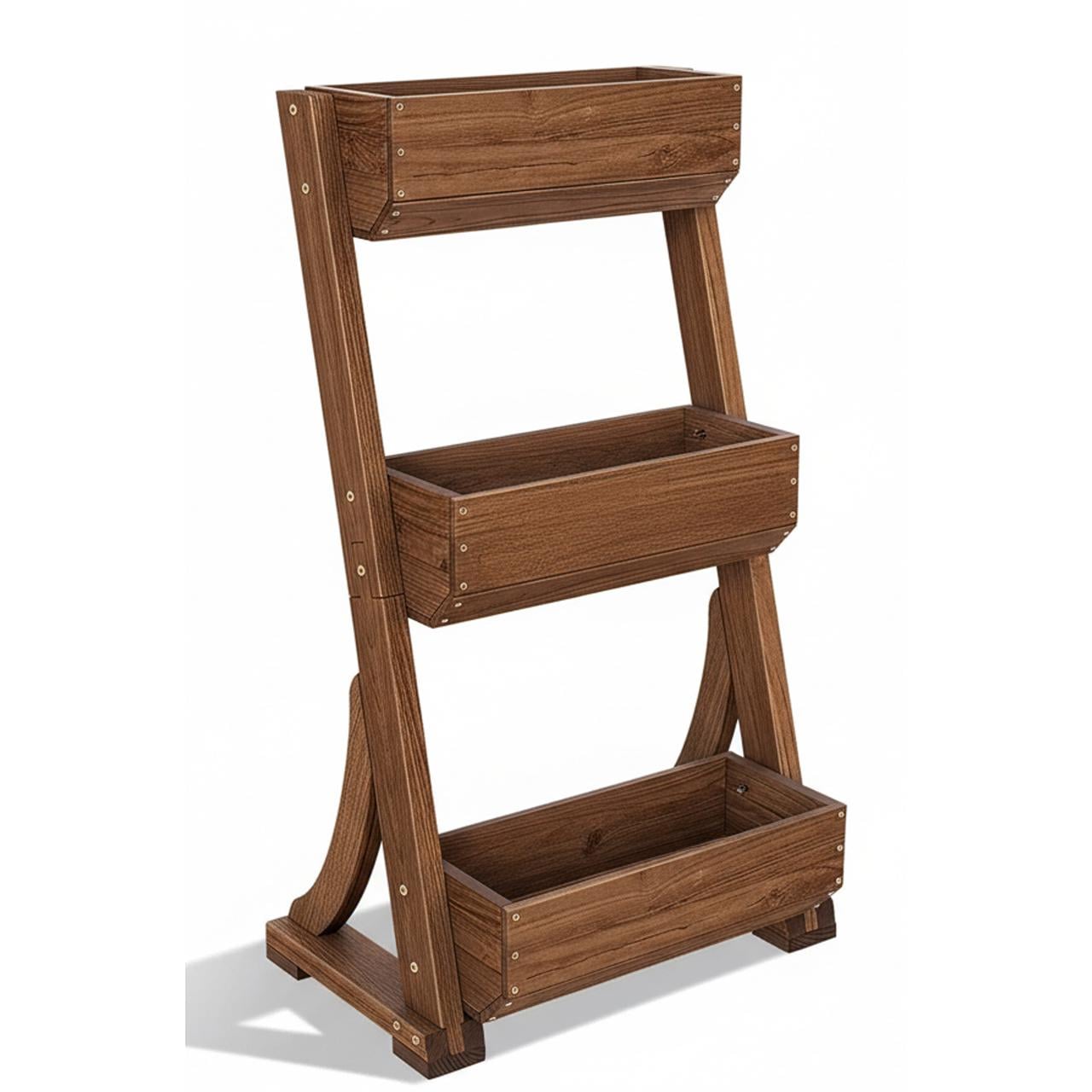 Грядка вертикальная многоярусная KESSER 3 уровня 140x85x45 см Коричневый