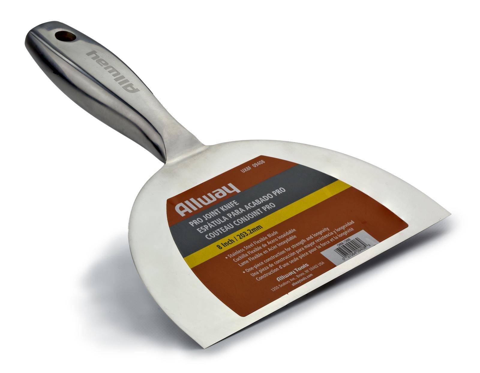 Шпатель Allway Unibody нержавеющий малярный 8" 203 мм (UX8F)