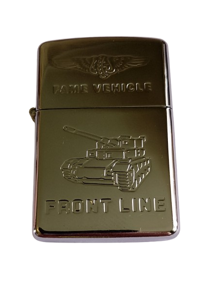 Зажигалка бензиновая Star Lighters 0874 Танк Серебряный (2977В)